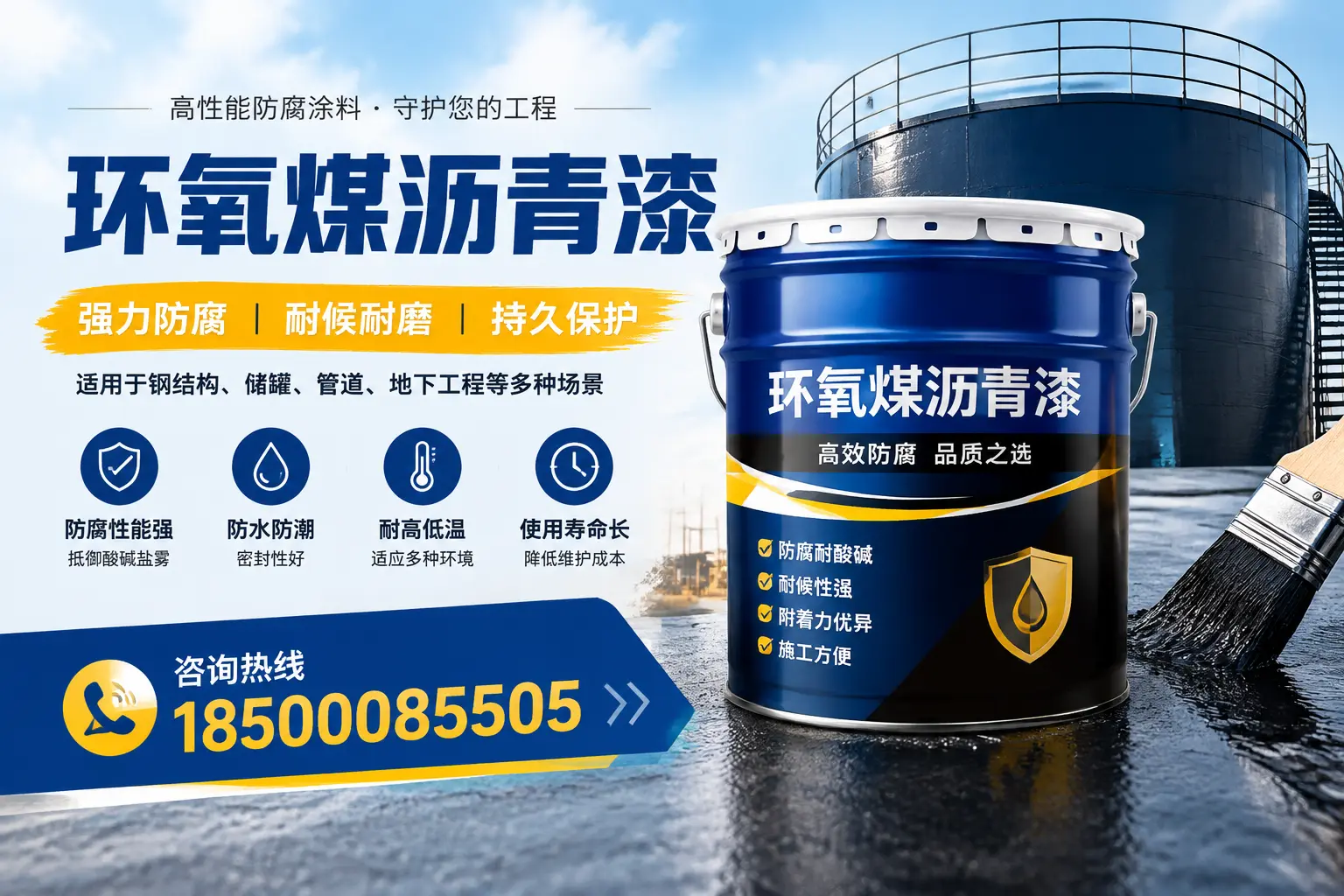 环氧煤沥青漆在工业中的应用,成都企业的选择